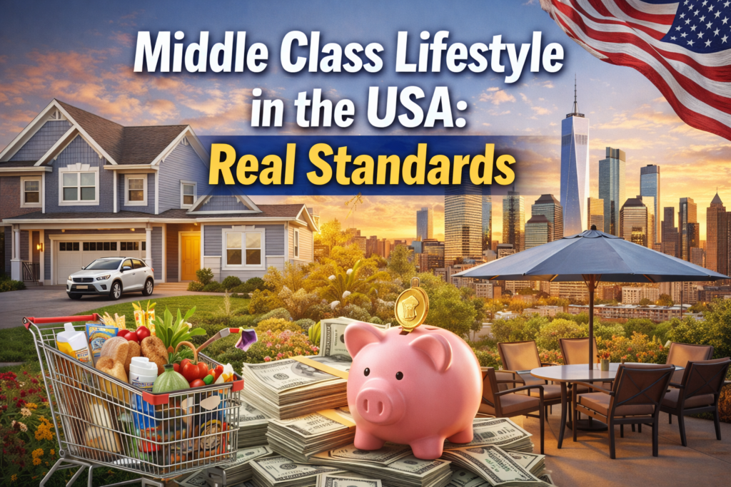 middle class lifestyle in the USA